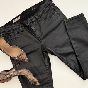 AG Leatherette Super Skinny Ankle Jean